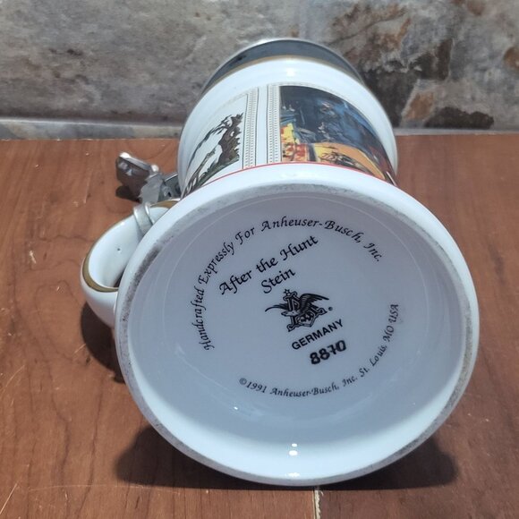 Anheuser Busch Stein 1991 After The Hunt Germany 8870 - Picture 8 of 16